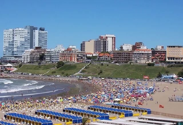 Paisaje de Mar del Plata, Costa Argentina